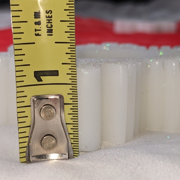 Pier One NIB Snowflake flameless LED  tealight candle holder set white g… - Picture 14 of 17